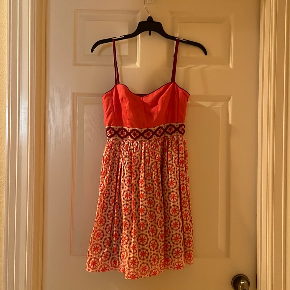 Fossil, Size 0 mini orange dress!